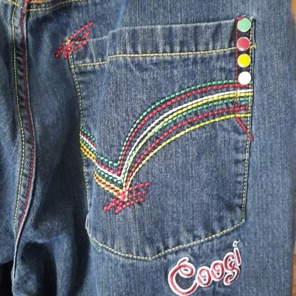 Coogi Australia Vintage Embroidered Denim Jeans Size W38 L34 - Picture 8 of 16